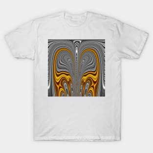 complex gold and silver art deco style T-Shirt